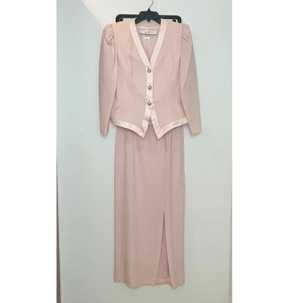 Lillie Rubin Special Occasion 2 Piece Jacket and Long Skirt (Size 10) - Picture 2 of 11